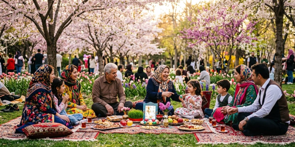 AI 이미지 - 전쟁 속에서도 꽃피운 희망, 이란의 특별한 자연 축제 이야기
