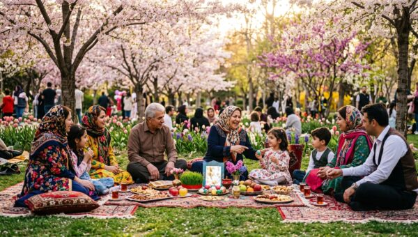 AI 이미지 - 전쟁 속에서도 꽃피운 희망, 이란의 특별한 자연 축제 이야기