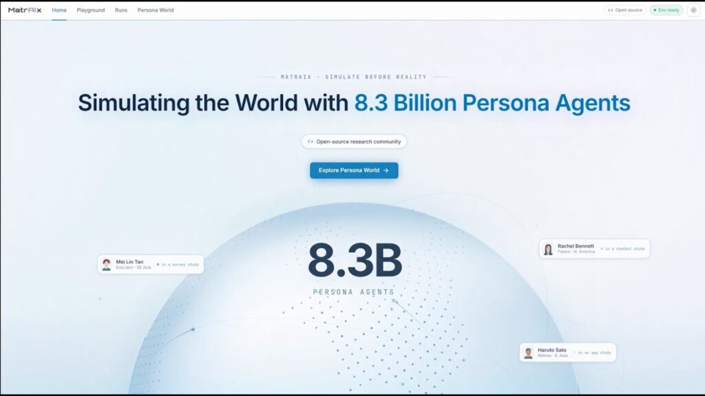 AI 출시 전 가상 인간 100만 명이 먼저 테스트한다 — MatrAIx란 무엇인가?